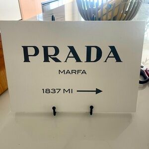 Prada Mafa sign nwt hang on place on wire rack. 2 pieces $49 value.